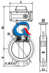 D971F/X電動(dòng)軟密封對夾蝶閥 (配HR執(zhí)行器)